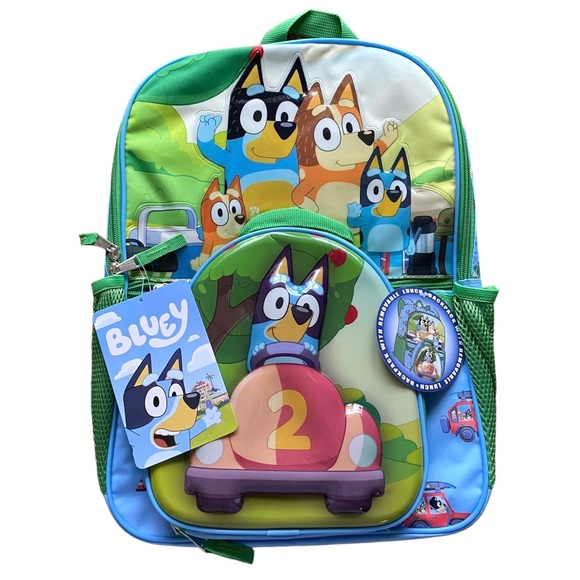 Bluey Backpack,  Lunch Bag Set - Picture 1 of 10